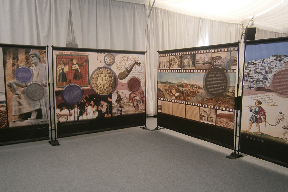 A view of the exhibition space in Seville. Andalusian Council of Chambers of Commerce of Andalusia