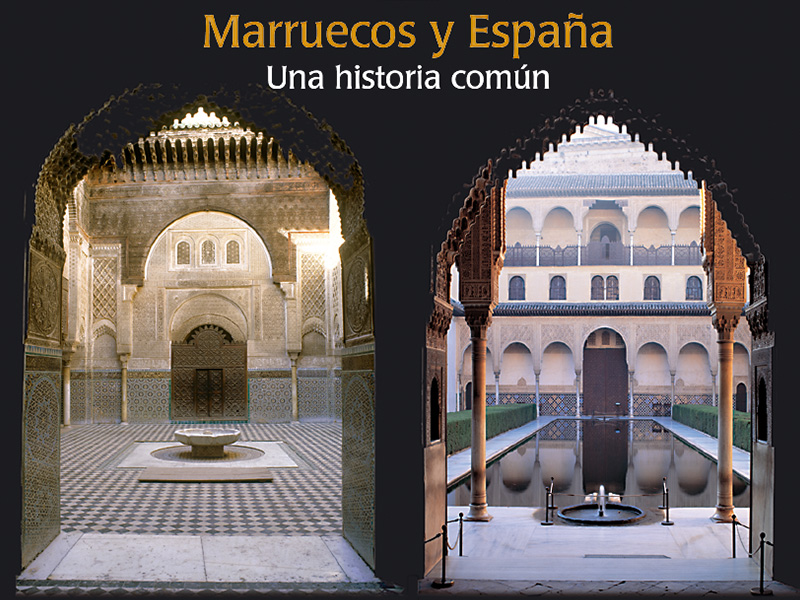 Detalle de la publicación editada con motivo de la Exposición Marruecos y España. Una historia común.