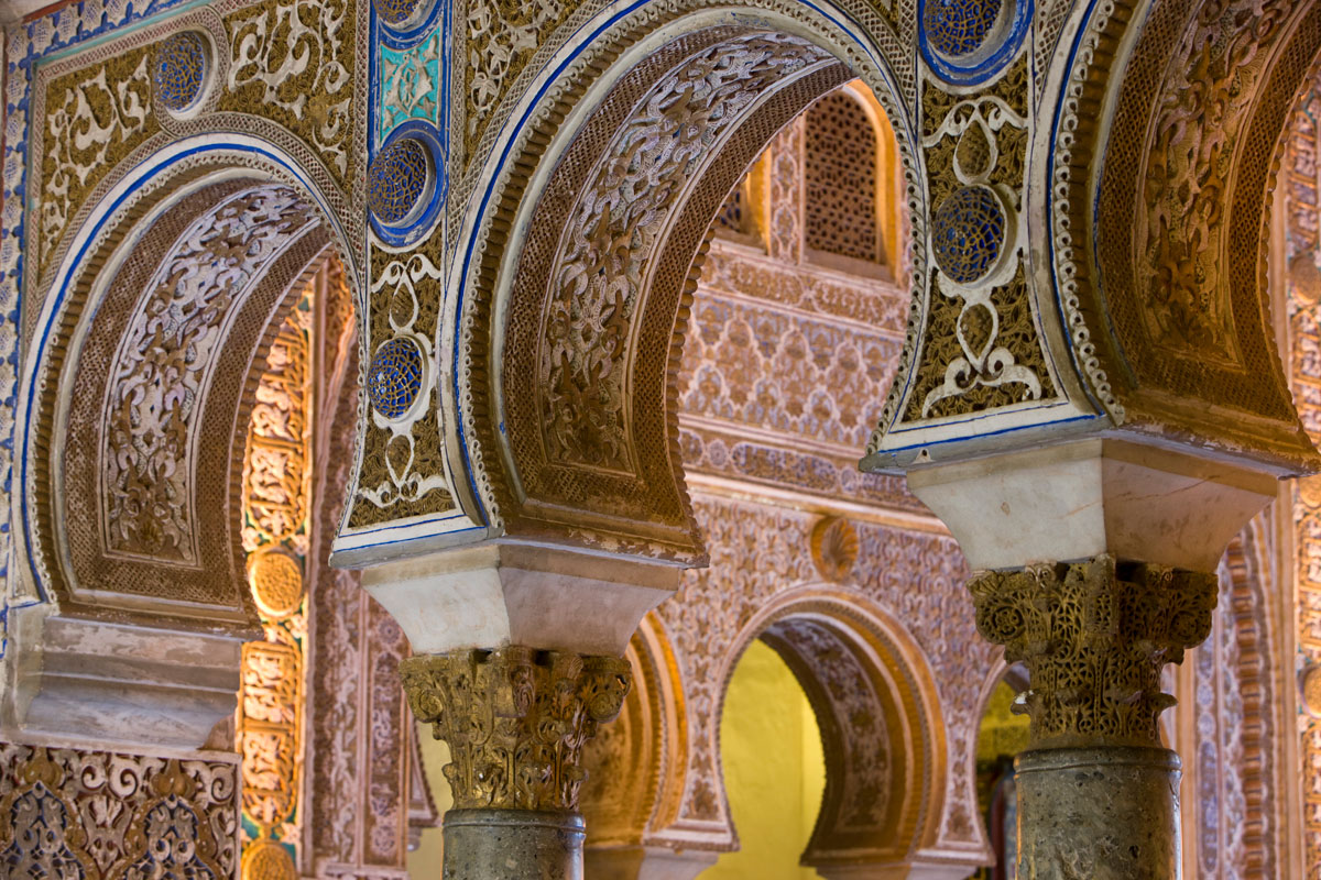 Detalle del Salón de Embajadores del Real Alcázar de Sevilla.