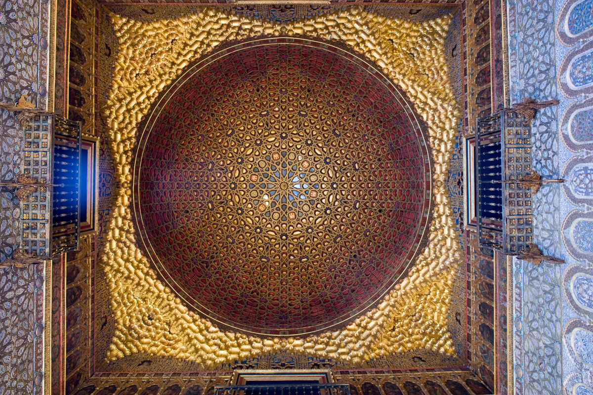 Dome of the Hall of Ambassadors. Royal Alcázar, Seville.