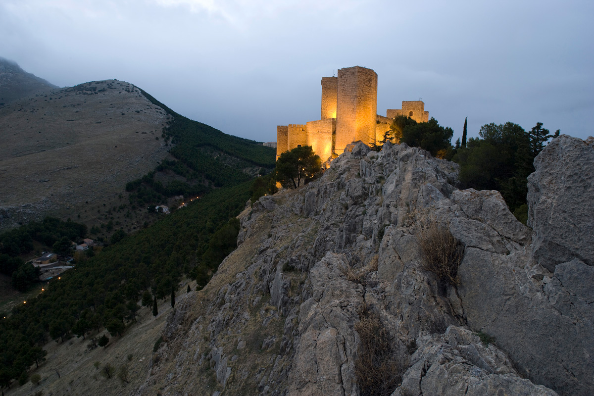 Vista del castillo de Santa Catalina. Jaén.