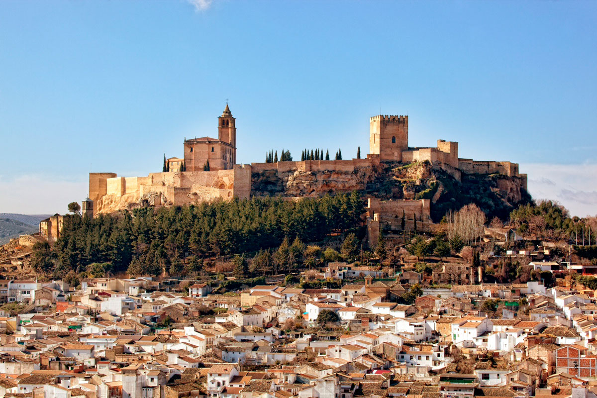 A view of the Fortress of La Mota. Alcalá la Real (Jaén).