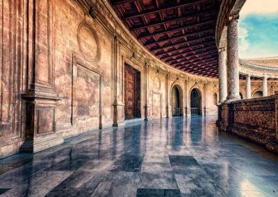 A corridor in the Palace of Charles V