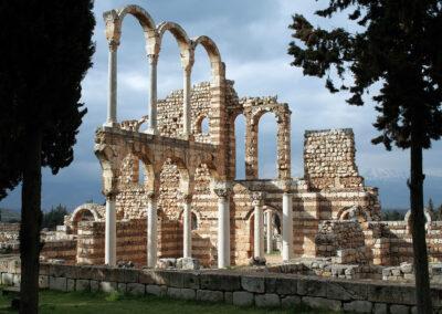 Ruins of the temple of Anjar, Lebanon.