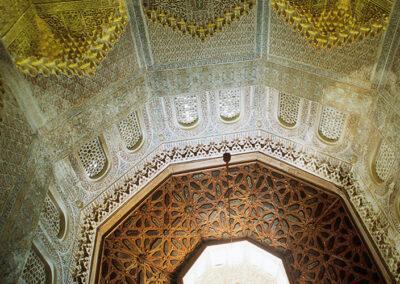 Prayer room in the Madrasa (Granada). It was the first University of Granada and was founded by Yusuf I in 1349.