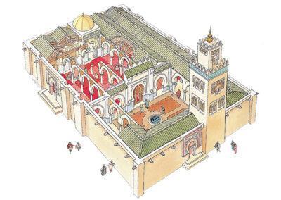 Recreación de una mezquita