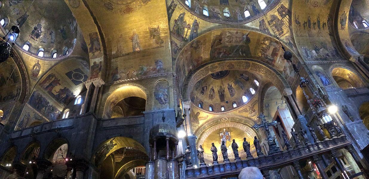 Inside of Saint Mark’s Basilica