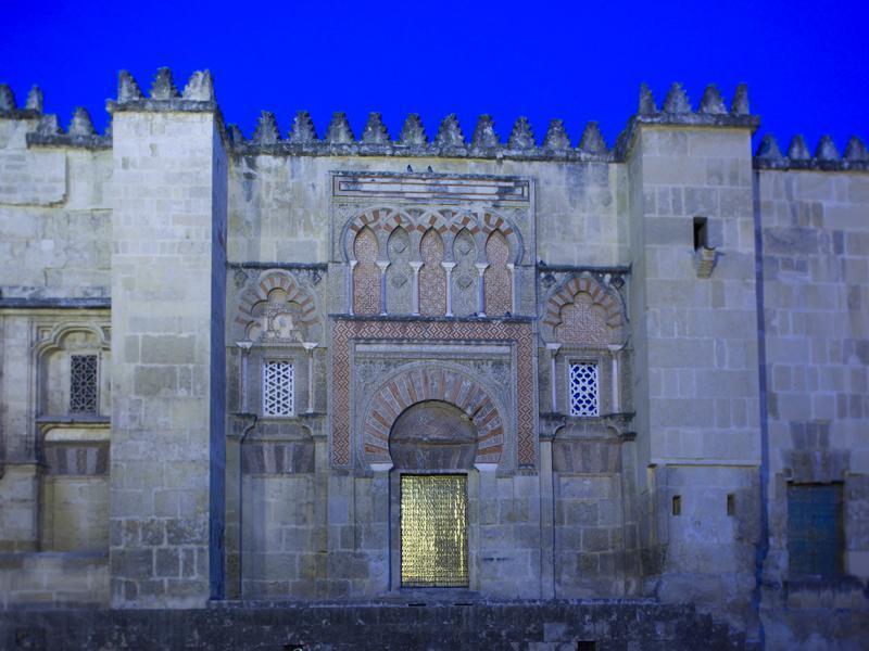 West façade of the Mosque-Cathedral, in Córdoba.