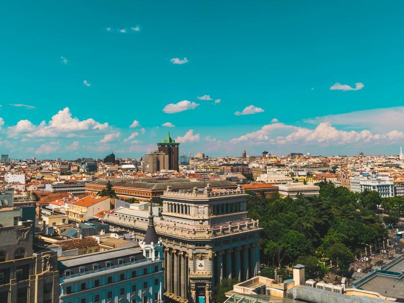 Vista del centro de Madrid desde una de sus terrazas.