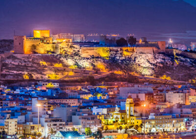 Vista de la Alcazaba y barriada de La Chanca desde el Faro de San Telmo. ©Ayuntamiento de Almería