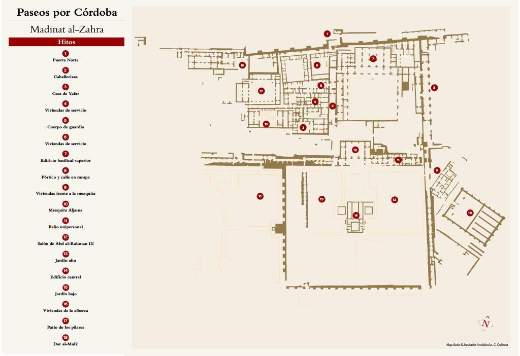 Map of Madinat al-Zahra