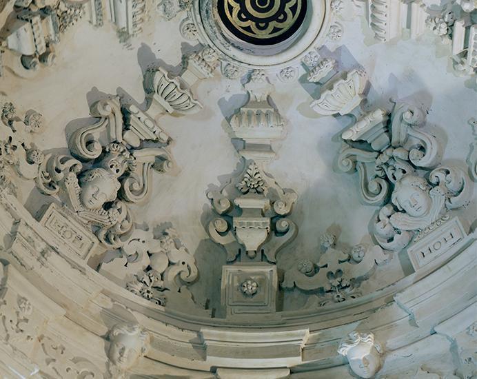 Vault of the sacristy (detail) in the hermitage of San Roque