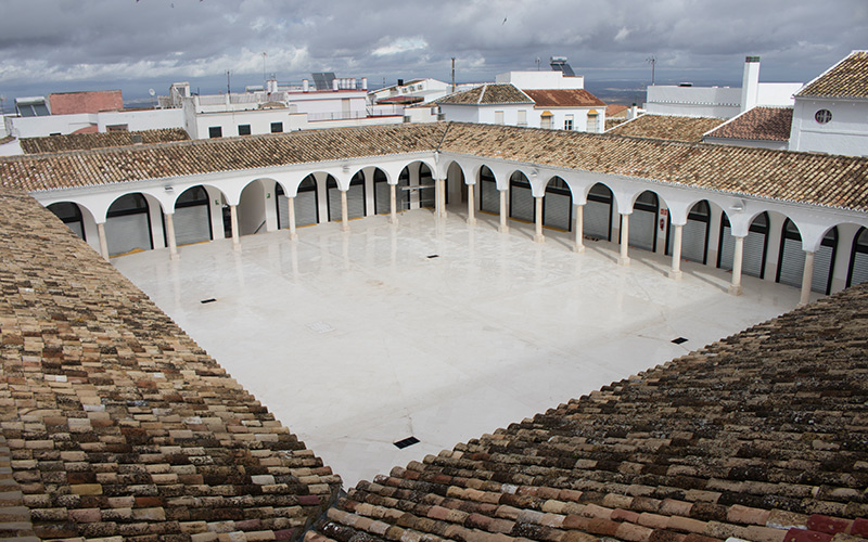 Vista del patio central del Mercado de Abastos de Estepa @Ayuntamiento de Estepa
